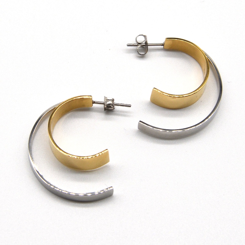 oțel inoxidabil C-tip Earring rfbear0165