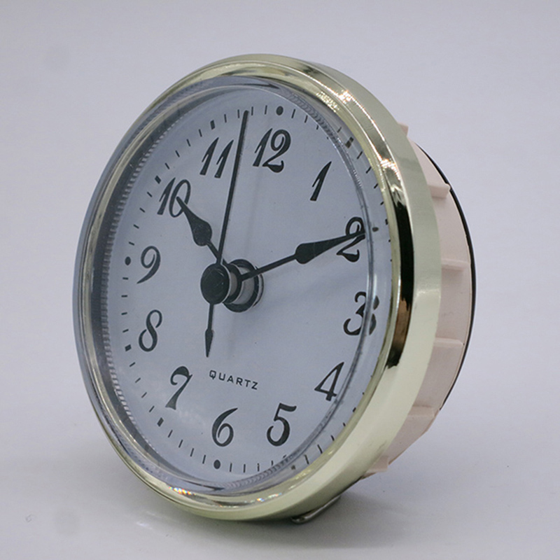 70mm auriu cadru alb fund rotund inserție ceas