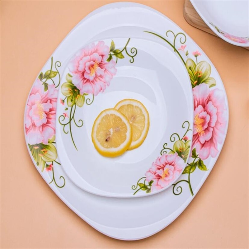 16F &Square Dinner Set Heat Rezistent Opal Glassware