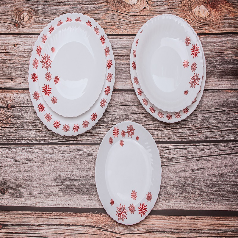 19L & Cina Set Heat rezistent Opal Glassware