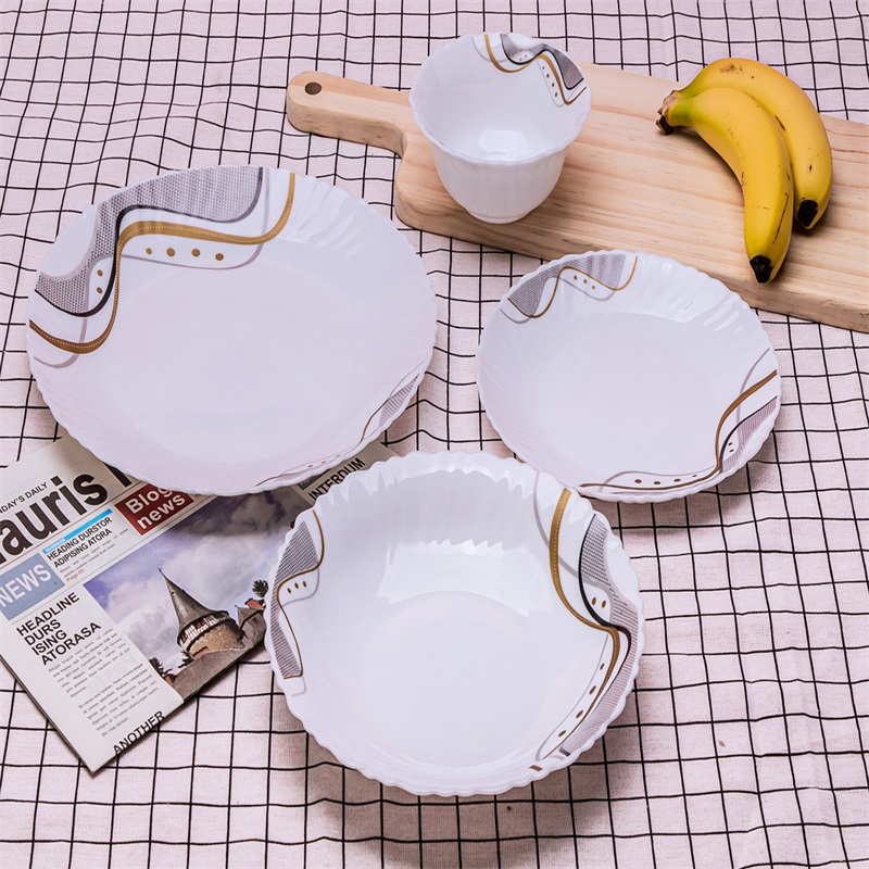 19L & Cina Set Heat rezistent Opal Glassware