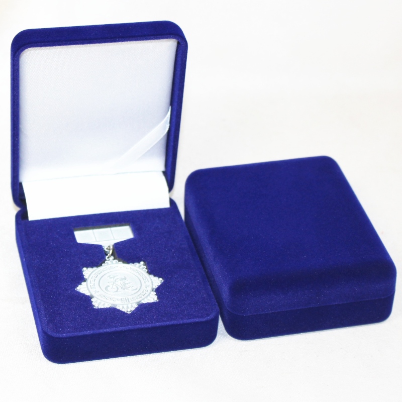 Obiect D-26 forma rotundă Velvet Box pentru monede, colier & insigna, mm.75*95*32mm, greutăți despre 65g