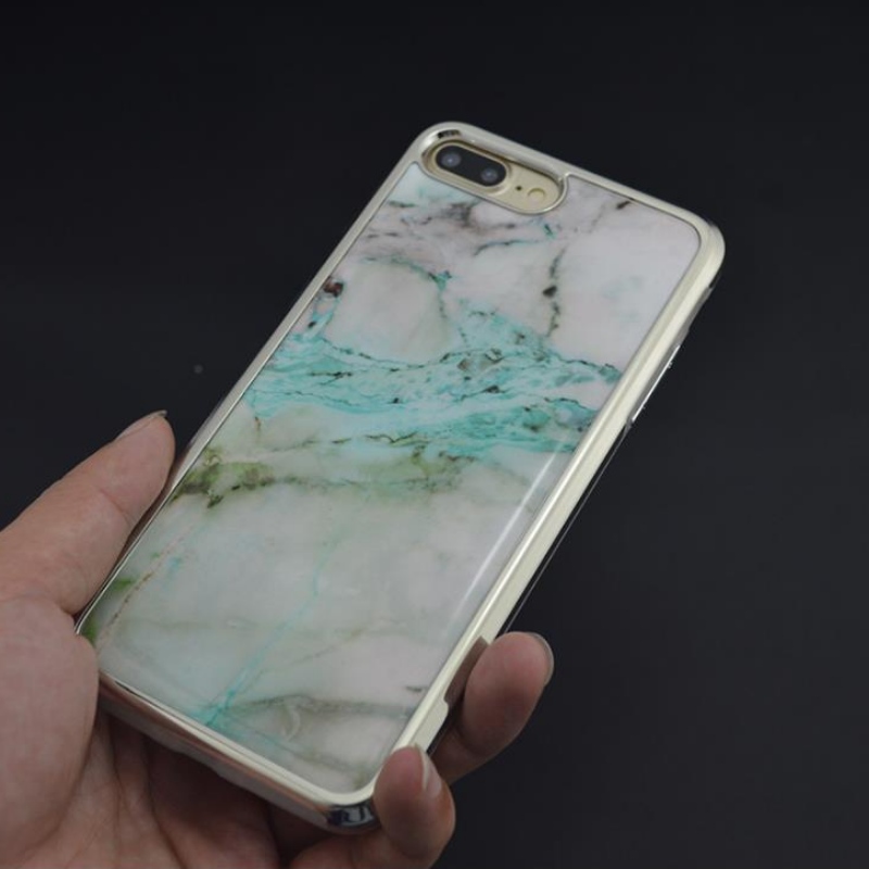 Calculator electroplacat cu două-in-un iphone pentru Plus Marble, drop-gel caz iphone Ex fabrica de personalizare