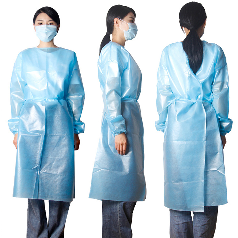 PP+PE Disposable Isolation Gown