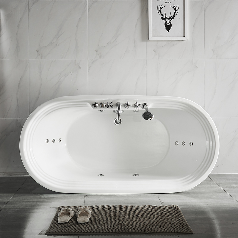 Cadă clasică de baie ABS de cea mai bună calitate cu jeturi și robinete de alamă