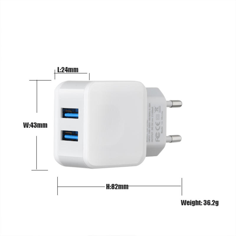 Încărcător rapid pentru telefon mobil Adaptor universal 2 porturi USB încărcător universal multi-încărcător portabil