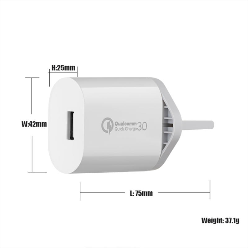 18W QC 3.0 Adaptor pentru încărcător de perete USB, încărcător rapid pentru telefon mobil, încărcătoare USB mult port