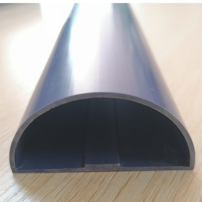 Profil de țeavă semicerc curbată în formă de PVC D