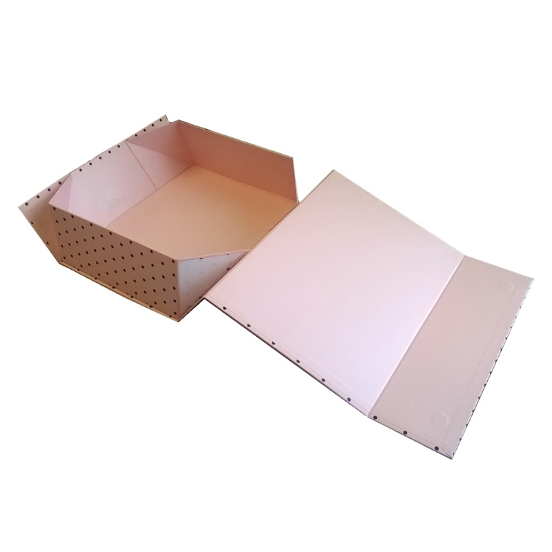 Roz Colapsible Box cu închidere magnetică Cutie de stocare Durabilă