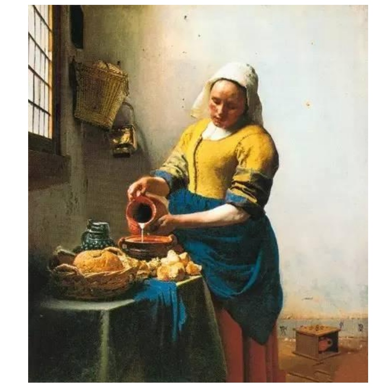 Cardul de întâmpinare Johannes Vermeer Paining, Cardul de Invitaţie include Plicuri Albe.Model personalizat