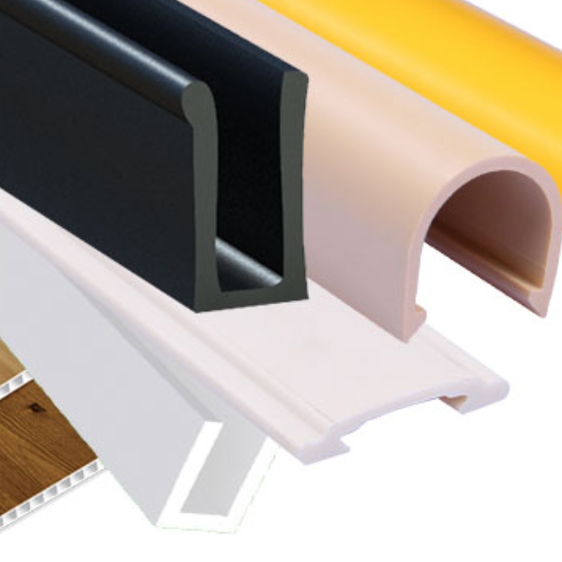 Profiluri din plastic extrudate neobișnuite personalizate pentru o mare varietate de materiale de decorare interioară pentru birouri