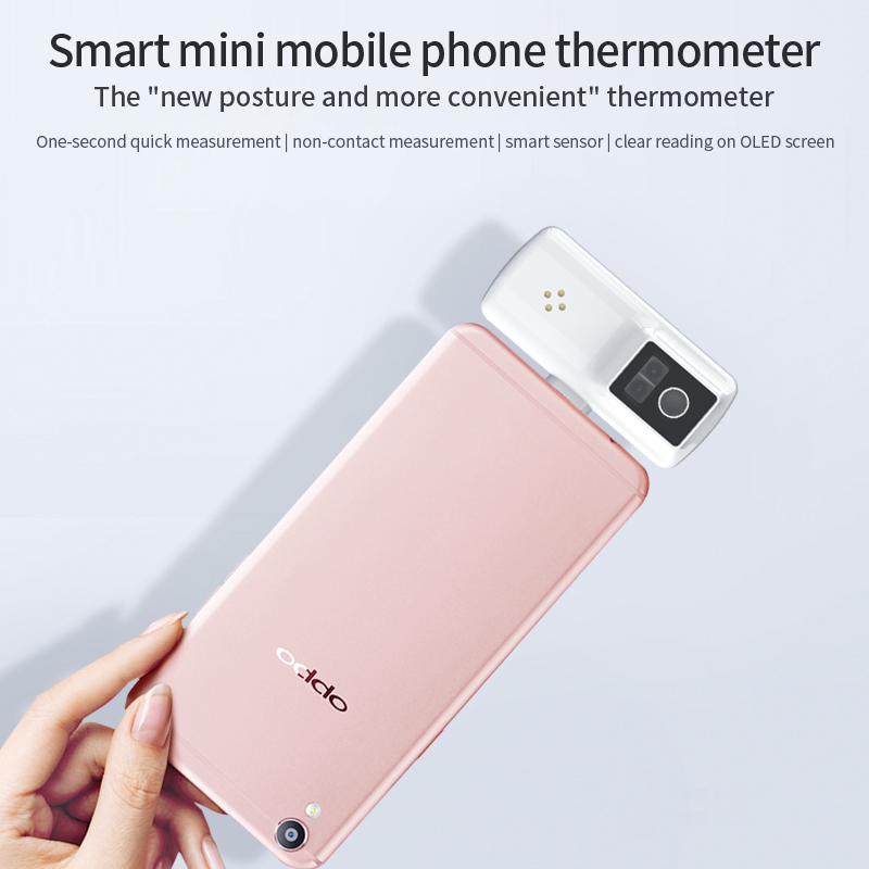 Sosire nouă: Termometru portabil cu telefon inteligent Măsurare mai convenabilă fără contact, cu precizie.