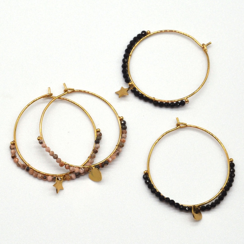 Cercei rotunzi, poartă mărgele, stil etnic, retro, stil boem, cercei cerc, stil femeie, stil boem stea, pandantiv, fabrică de prelucrare a bijuteriilor din China Ruifanbao