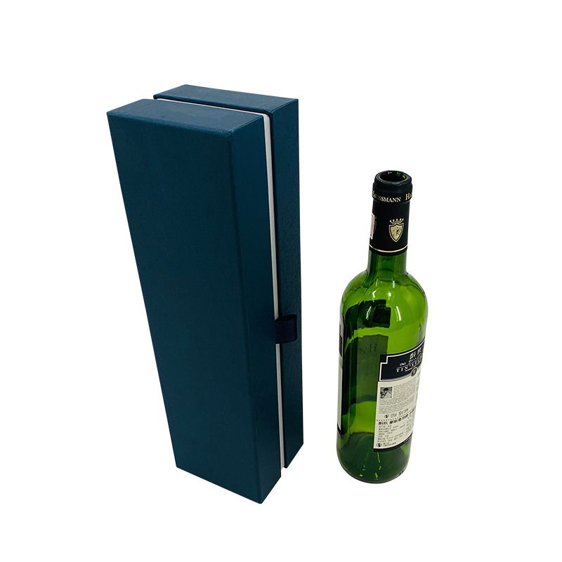 Cutie cadou vin albastru închis Cutie cadou șampanie Lux și elegant