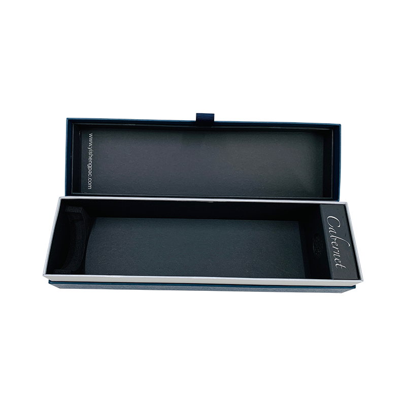 Cutie cadou vin albastru închis Cutie cadou șampanie Lux și elegant