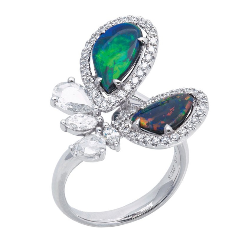 Inel de insecte incrustat cu zirconiu în stil european și american din argint 925 pentru femei