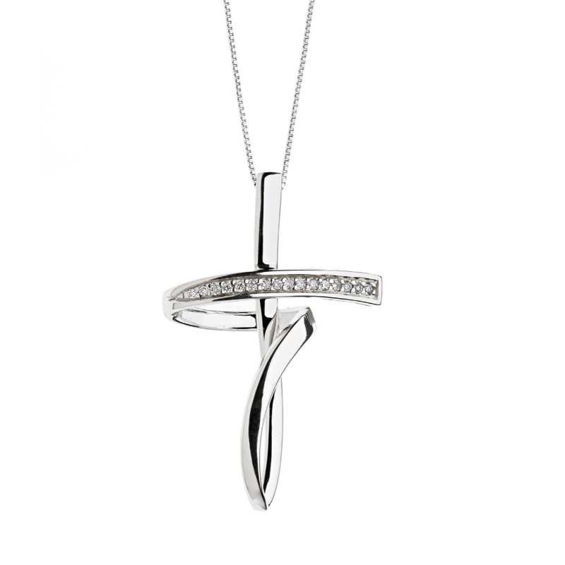 Doamne europene și americane cruce stil simplu colier din argint 925 China Ruifanbao fabrica de prelucrare a bijuteriilor