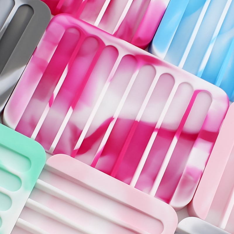 Raft de săpun picurat de culoare mixtă pătrat