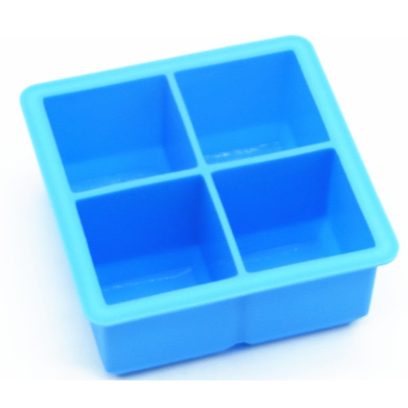 Silice gel cu 4 rețele cu rețea de gheață 4 mucegaiuri pătrate cu silicagel cu 4 găuri cutie cu accesorii pătrate cu 4 găuri