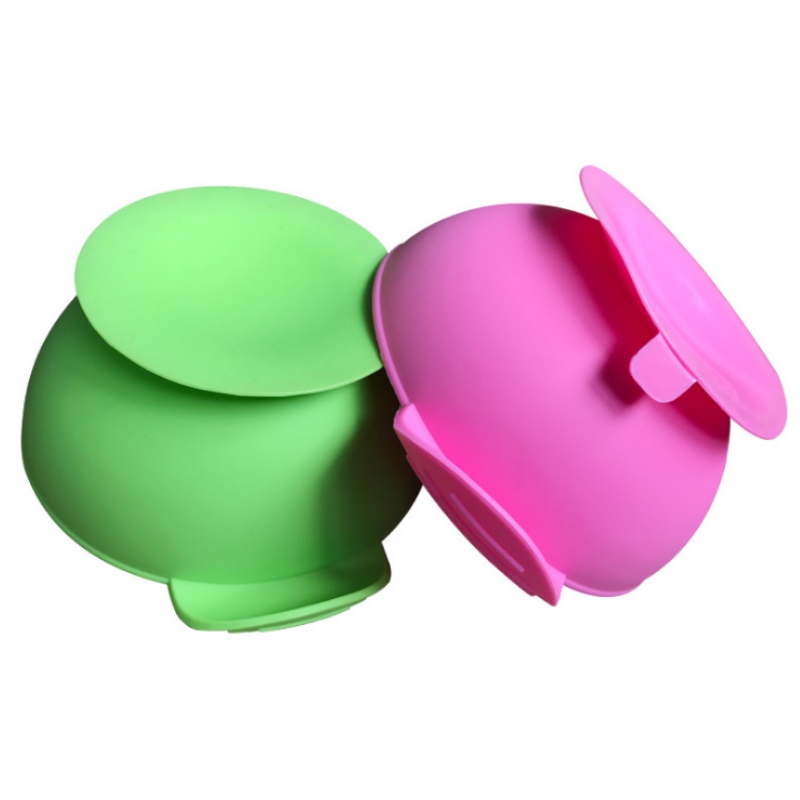 Silicon încorporat placă zambitoare oval ă Silicon Baby Bib