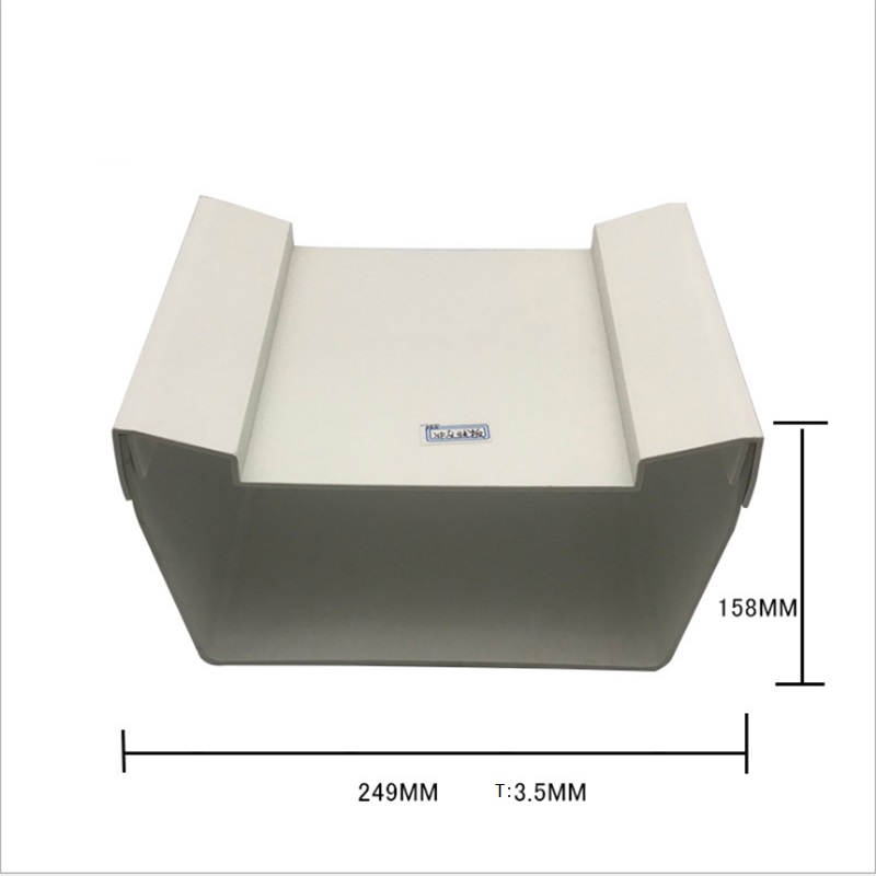 Custom PVC plastic profile extrudare țeavă pătrată pentru cascade perdele jgheaburi din plastic PVC