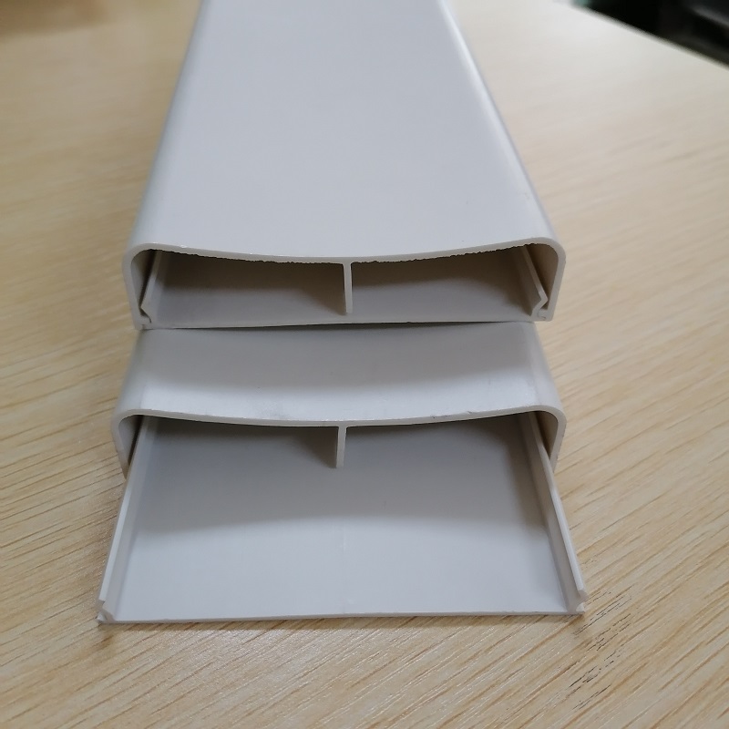 Hider de cablu din PVC Canal de gestionare a cablului cu două canale Canal de corecție pentru cabluri din PVC