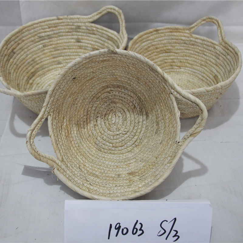 Rattan Oval Coș țesut pentru cadouri Picnic Fructe goale Coșuri pentru cadouri Țesute manual Suport de grădină pentru depozitarea legumelor