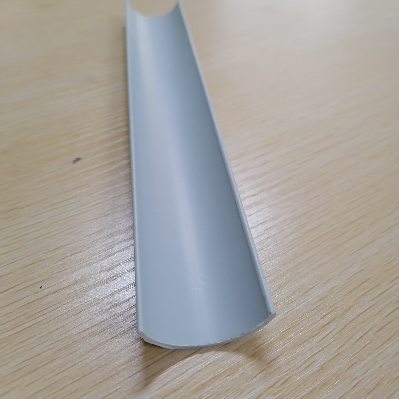 Profil extrudat din bandă de țevi din pvc din semi-cerc din canalul C din PVC pentru protecția marginilor