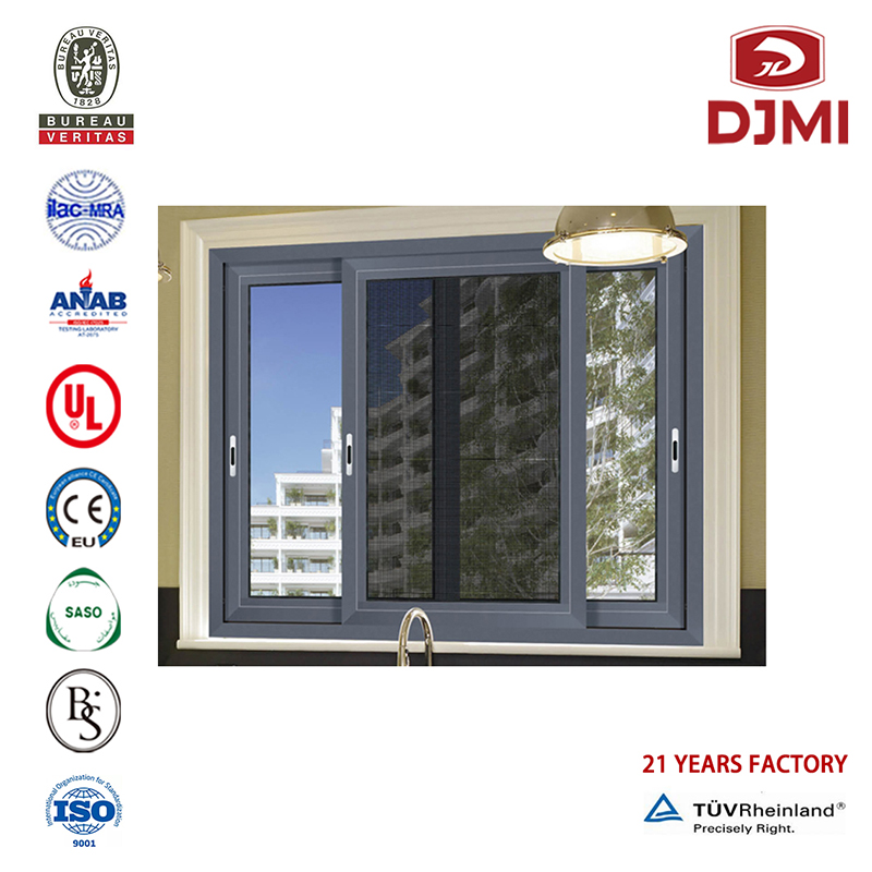 Multifunctional With Fiber Mosquito Net Low-E Glass Sliding Window Professional Producator Professional Fixed Glass Sliding Window Fixed Small Design for Ventilation Sliding Window