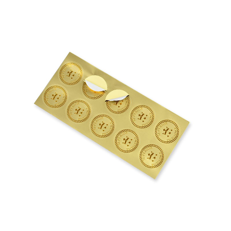 autocolante din folie de aur