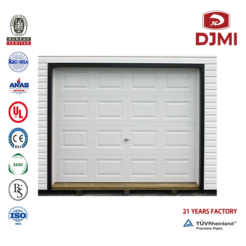Prețuri multifuncționale de culoare albă Roller Aluminum Două uși de Garaj Professional Vertical Aluminum Producător Rolling Best Electric Up and Over Garage Doors New Design Powder Coating Automat Door Roller Garage Door