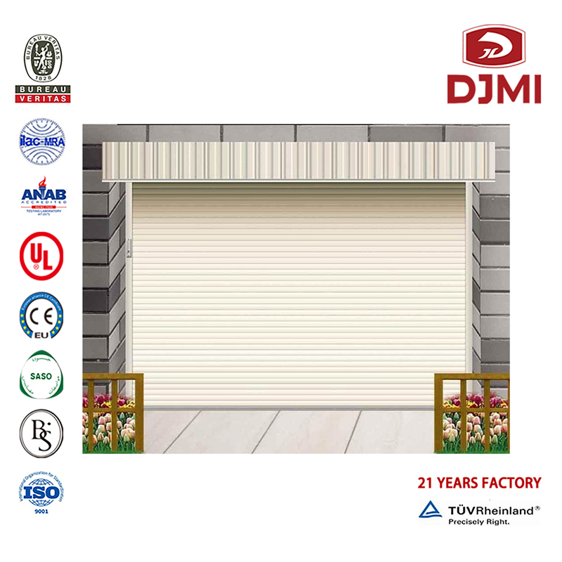 Brand New Cold Insulation Sectional Decorative Door Decorative Roll Up Garage Doors Hot Vanding Heat Prevenire Secventional Suprafață 9X8 Garage Us Multifunctional Cold Insulation Overhead Sectional Steel Modern Garage Door