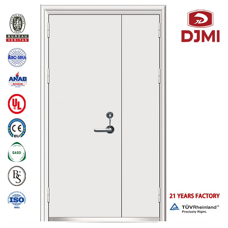 Ușă ieftină de înaltă calitate americană dublă cu frunză din oțel rezistentă la foc Uși ieftine Intrare de înaltă calitate clasificată cu ușă din oțel de sticlă la foc de hotel