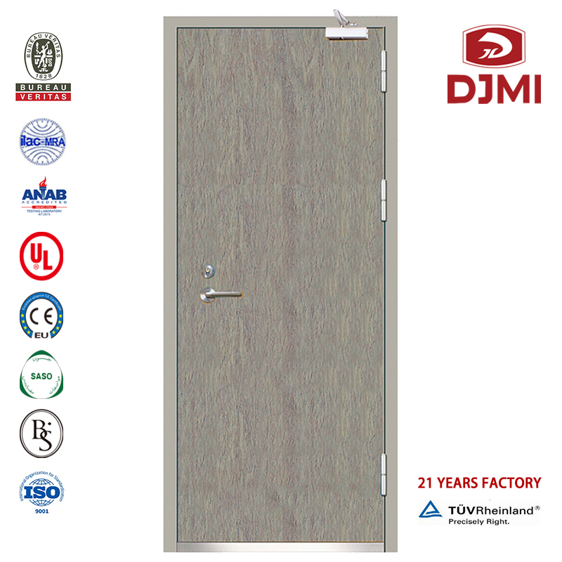 Fabrica chineză în motor comercial Acces O ușă de foc din oțel rezistentă la căldură de înaltă calitate 2 panouri Bs Un incendiu cu siguranță internă Adeziv Ușă rezistentă la explozie Ieșire la incendiu clasificată ieft...