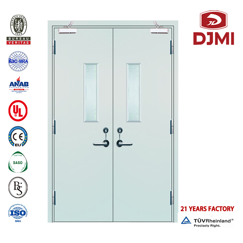 High Quality Best-Sale Security Flush Ul Flat Steel Fire Door Iefting Us With Glass Intertek Europe Rated Stainless Steel Hotel Fire Door Usi personalizate Panic Bar Doors En aprobat Ul Fire Door Steel