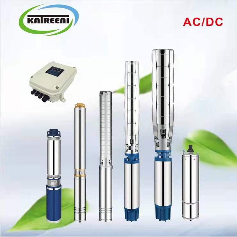 6 Incinte 8 Incije Submersibile cu oțel inoxidabil Deep Well Vertical Multime-Stage Pompă de apă solară