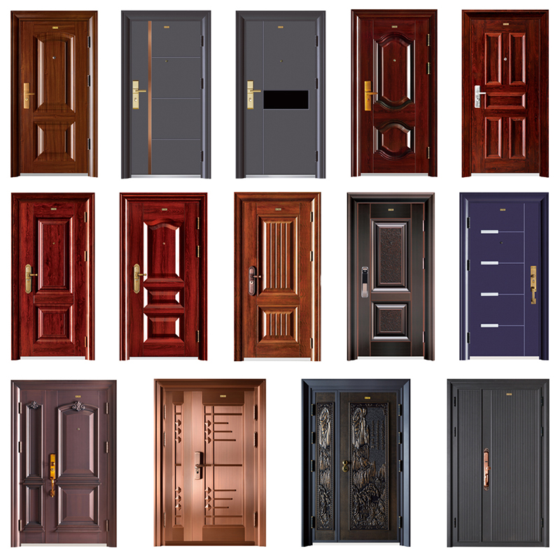 Professional China Furnizor Ieftin Steel Security Entry Exterior Metal Door SlabsNew China Furnizor Exterior Security Design Exterior Exterior Design Extern Steel Door Brand New Home Design for India Exterior Security Steel Door