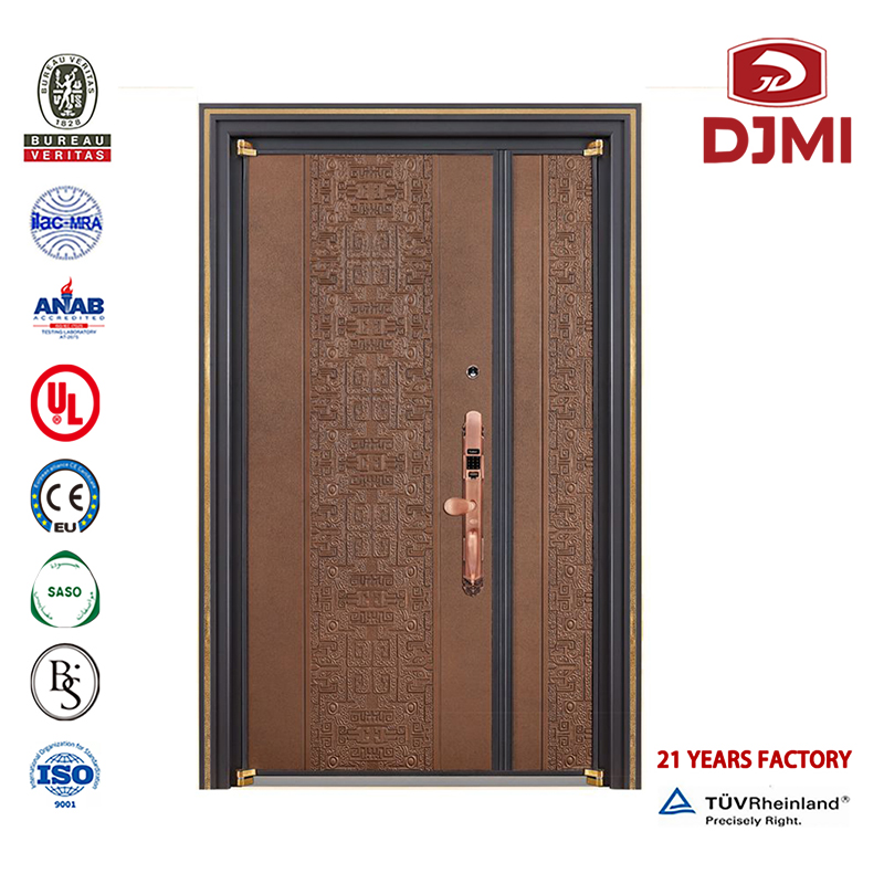 Usi de oţel Usa House Usi cu sticlă blindată Catalogul de design de lemn Decorativ Usa de Interior/Siguranţă Rezidențială Turcia Steel Wood Armured Door noi Configurări Simple Steel Wood Safety Grill Proiectare Mozaic Steel-Wood