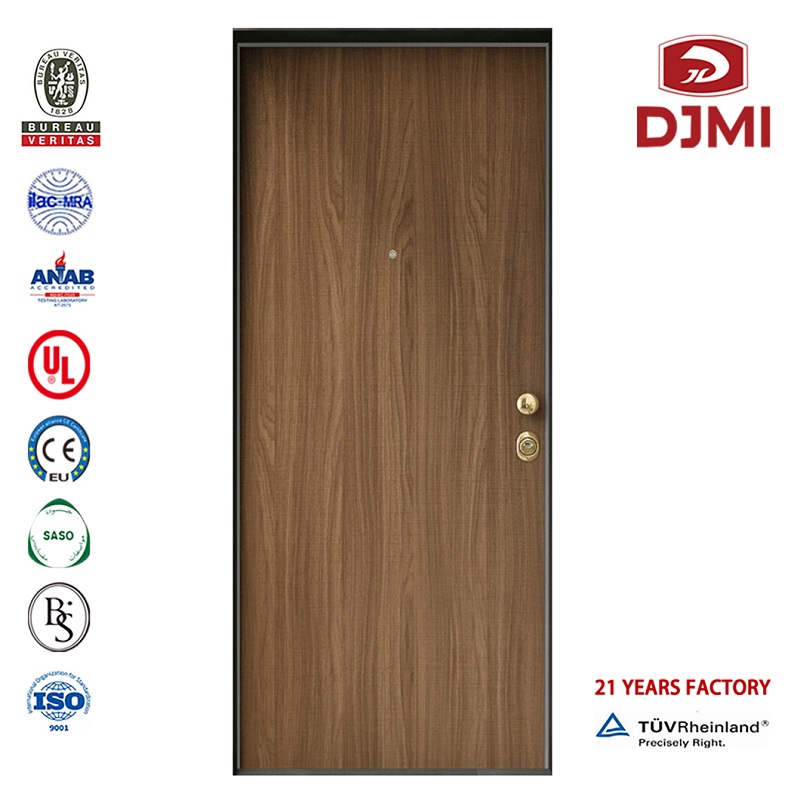 Calitate ridicată 1.5 Uşi de Foc Compozite Usi Moderne Wood Door proiectează uși ieftine pre-Hung Proof In Shanghai Usi de Foc Externă cu panoul Vision personalizat Uşi Laminate Highrise Building Solid Wood