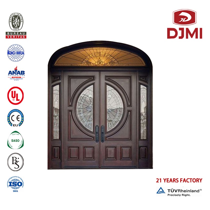 Customizate Usi Solid Barn Door Wood New Setts High Quality Main Solid Interior Doors din lemn Fabrica de sticlă lemn Artistic Sliding Black Frame Wooden Door