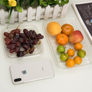 Un recipient de fructe de unică folosință ecologic