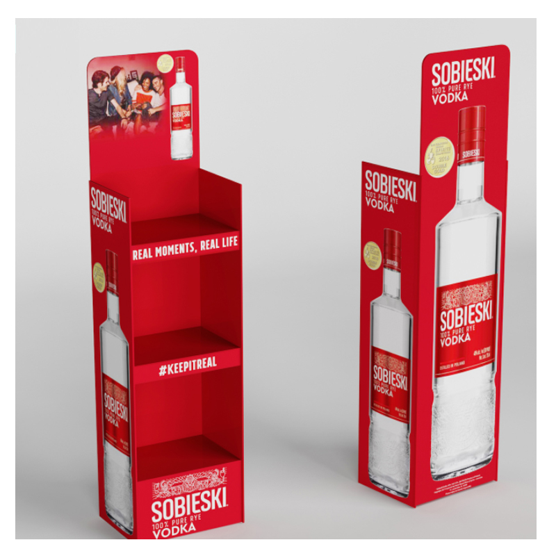 TMJ714 Producător personalizat multistrat Plastic Shelf Supermarket Milk Beverage Afișează Shelf Retail