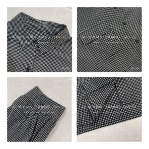 Design liber-montare Minimalist Styllish Casual Culoare Solid ă Imprimată culoare bumbac și lenjerie supradimensionat personalizate 15609 Shirt Dresses