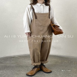 Pantaloni Loose Women\\\'s Pants care sunt adaptate pentru orice ocazie, cele mai confortabile stil casual de bumbac personalizat 11666662 Stylish and Loose Suspender 160; Pants