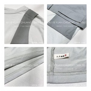 Design fără echipament Minimalist Stil Round Collar Stil cusută mânecă Casual Solid culoare bumbac și lenjerie supradimensionat personalizate 19608 T-shirts +Waistcoats