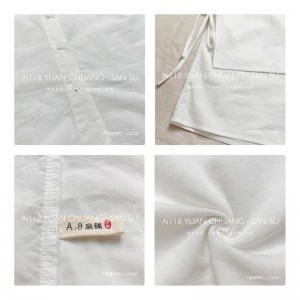 Design liber-montant Minimalist Round Collar stil împletit manșon Casual Solid color bumbac și lenjerie supradimensionat personalizat 12638 False Collar;două piese swatshirt