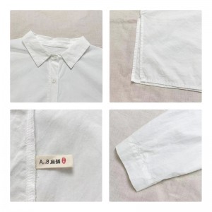 Design liber-montare Minimalist Styllish Casual Solid Color Striped Controlate personalizat supradimensionat 17832 Cămaşă Loose