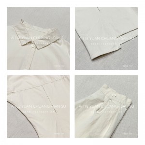 Design liber-montare Minimalist Styllish Casual Solid Color dungat Controlate personalizat supradimensionat 17839 Cămaşă Loose