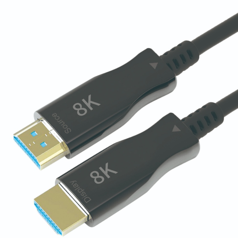 Vânzări calde 10M \/ 33ft HDMI 8K aoc extender cu 8K @ 60Hz \/ 4K @ 120Hz 48Gbps de la tată la tată pentru proiecție video