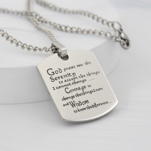 Stainless Steel Men Womens Jewelry Military Tag cu cuvinte Inspiration Dog Tags Pendant